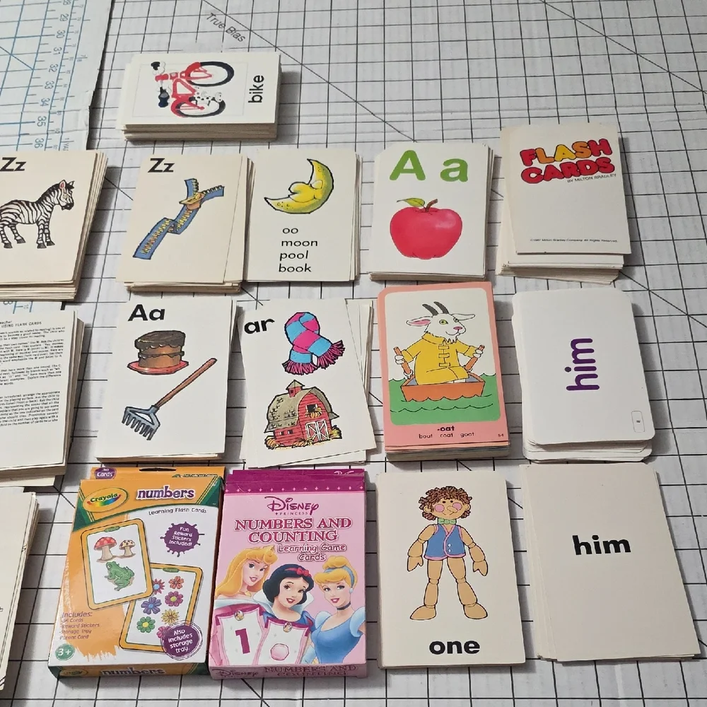 10-Sets Flash Cards Alphabet Shapes Capital Lowercase Picture Educatnl, Complete